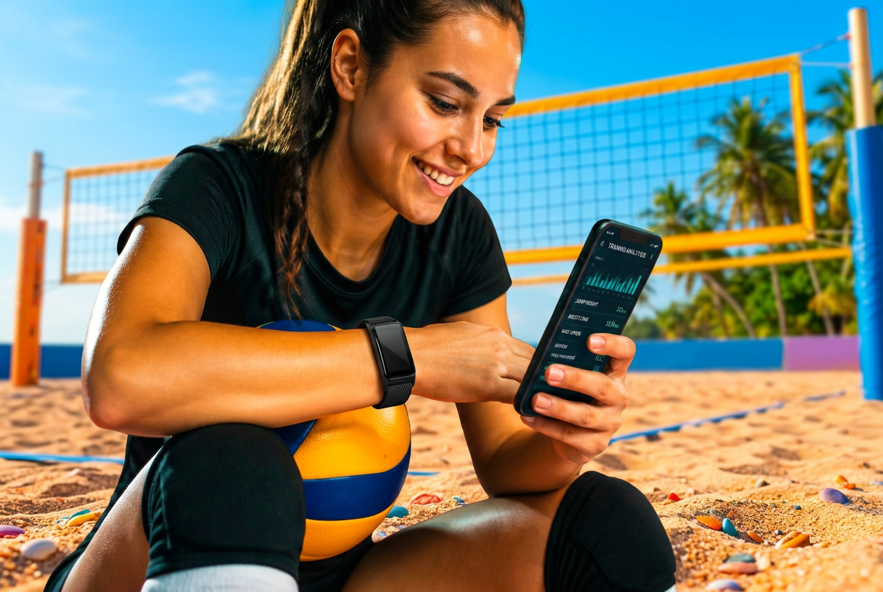 Volleyball athlete training